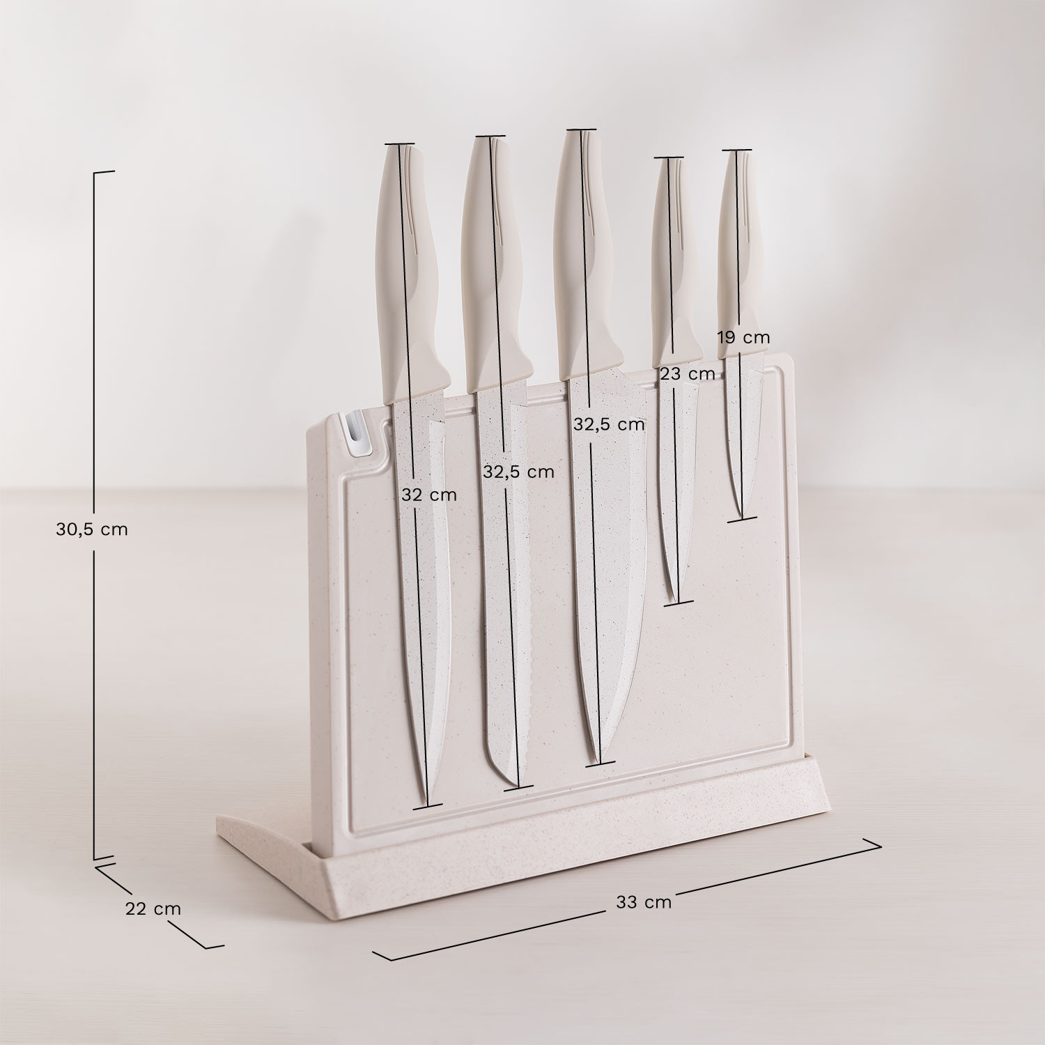 Kitchen Knife Set Cobo, medidas