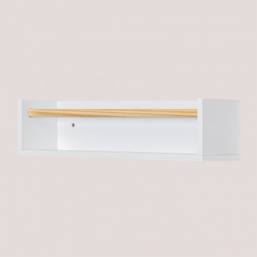 Tom Kids Mdf Floating Shelf White - Sklum