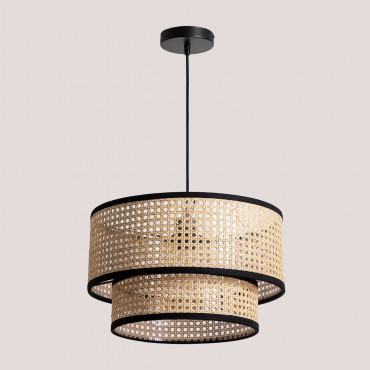 Bolgie Rattan Hanging Ceiling Lamp Natural - Sklum