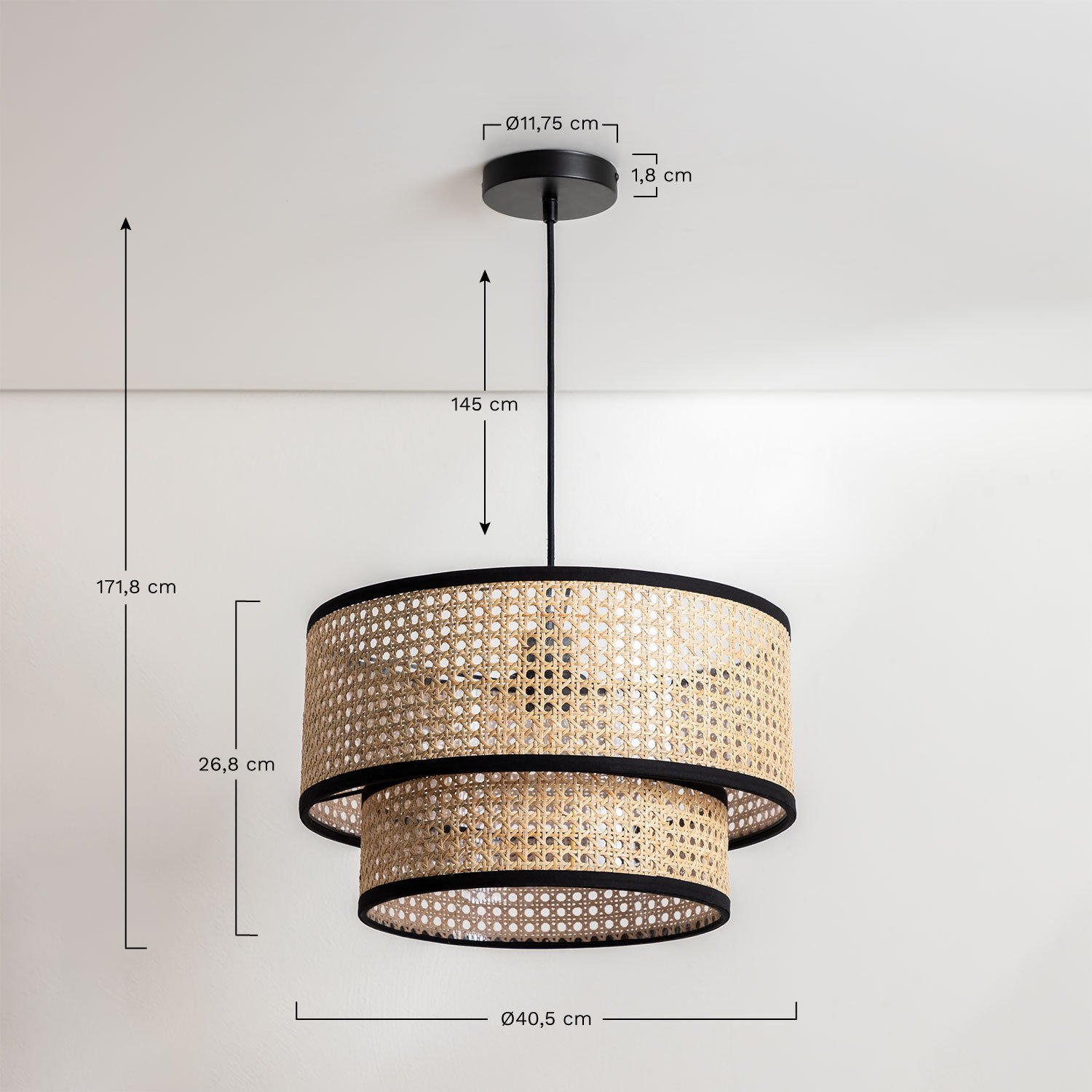 Ceiling Lamp Bolgie, medidas