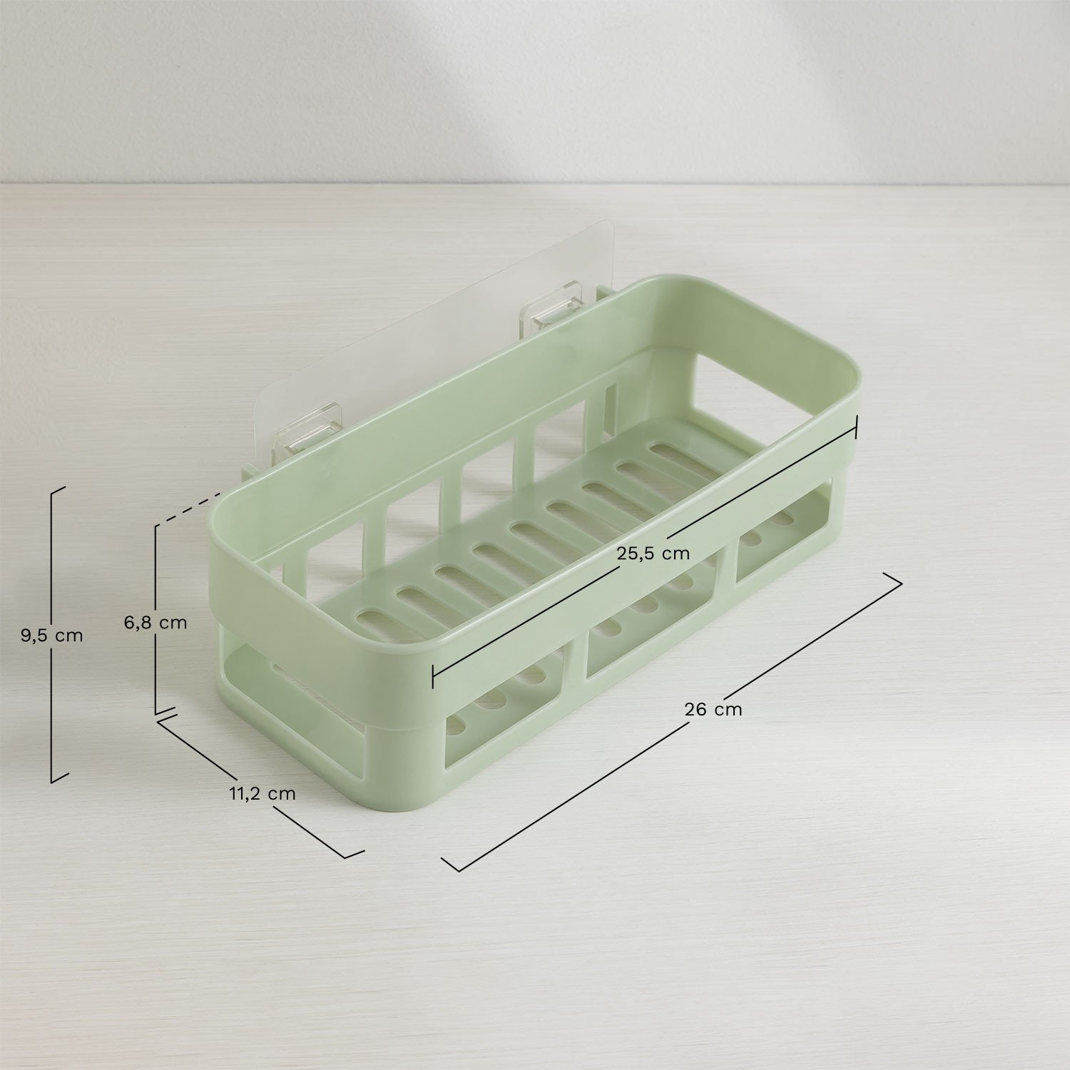 Colby shower shelf, medidas