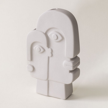 Ceramic Vase Sevan White - Sklum