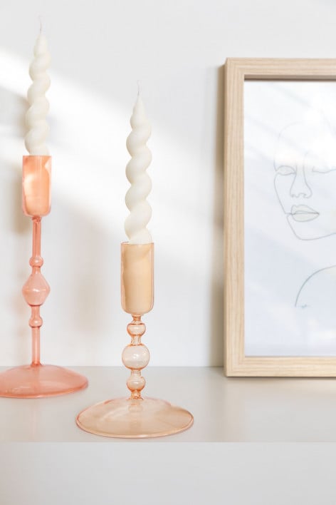 Piana glass candelabra