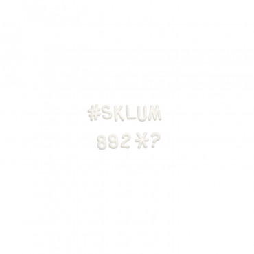 Letters For Abbe Board White & 2 Cm - Sklum