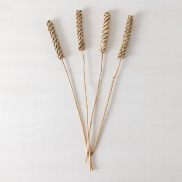 Pack Of 4 Decorative Dry Branches Uswil Beige Cream - Sklum