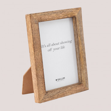 Nerva Mango Wood Photo Frame Mango Wood & 15,5 Cm X 20,5 Cm - Sklum