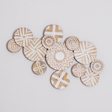Wooden Wall Decoration (108x63 Cm) Sory Mango Wood - Sklum