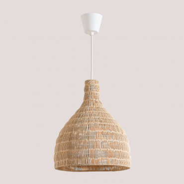 Outdoor Hanging Ceiling Lamp In Rattan Markle Natural - Sklum