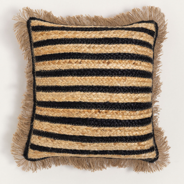 Jute Square Cushion (40x40 Cm) Itajai Natural - Sklum