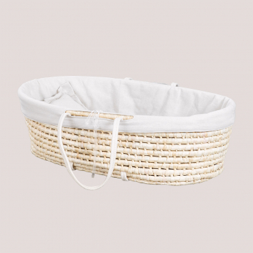 Padded Rattan Carrycot For Crib Fabian Natural Colors - Sklum