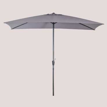 Itzal 200x300 Cm Fabric And Aluminum Umbrella Grey Anthracite - Sklum