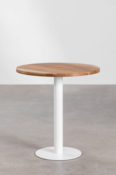Round bar table in Macchiato acacia wood - Ø70 cm