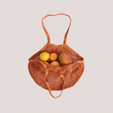 Cotton Net Bag Oslav Coral Rose - Sklum