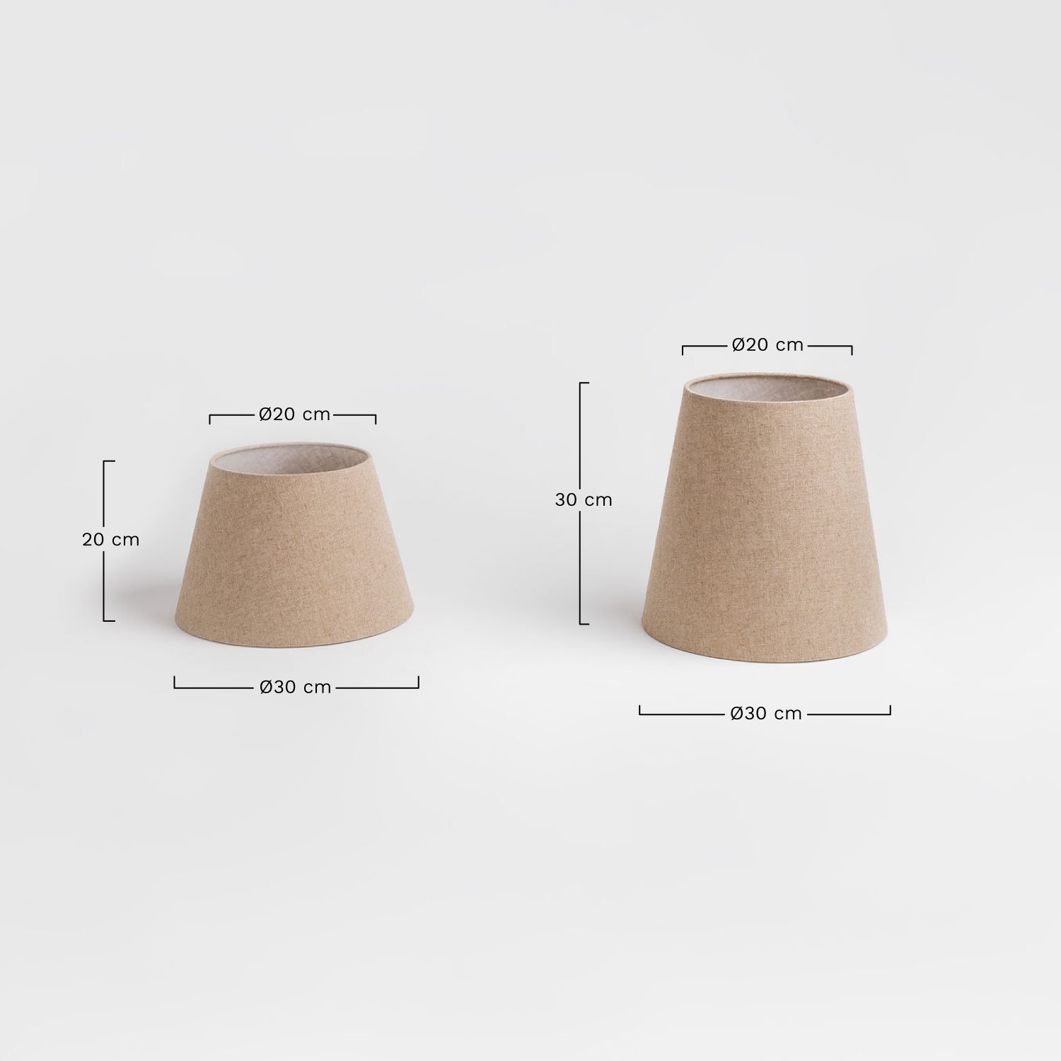 Lampshade for the Alidara Lamp, medidas