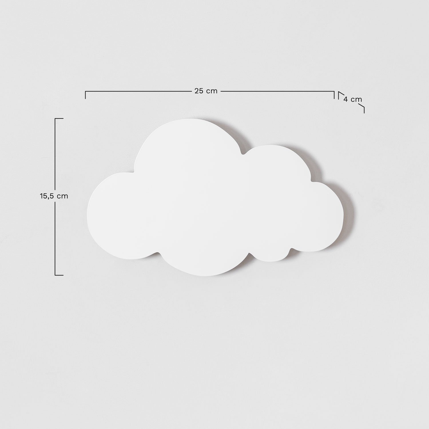 Cludy Kids LED wall lamp in iron, medidas