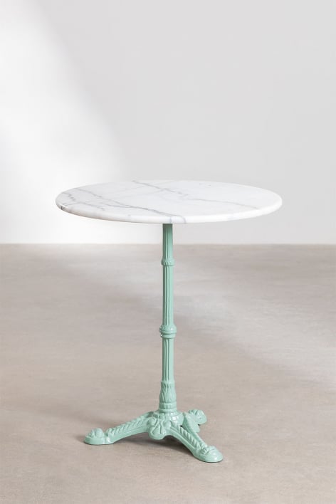 Moka round marble bar table - Green Paradise Island
