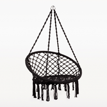 Bahli Garden Haging Chair Black - Sklum