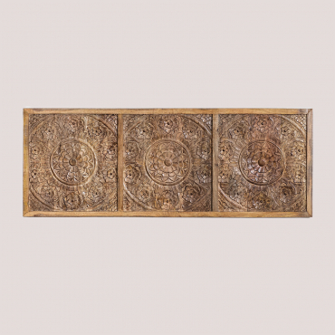 Wiluna Mango Wood Headboard For 150 Cm Bed Mango Wood & 150 Cm - Sklum