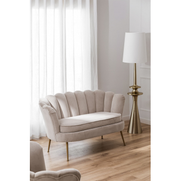 2 Seater Sofa Morla Brown Wheat - Sklum
