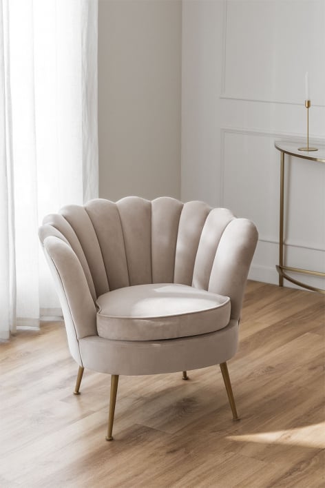 Morla velvet armchair