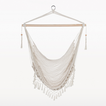 Garden Hanging Hammock Chair Thana Off-white - Sklum