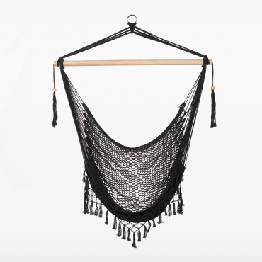 Thana Garden Hanging Chair Black - Sklum