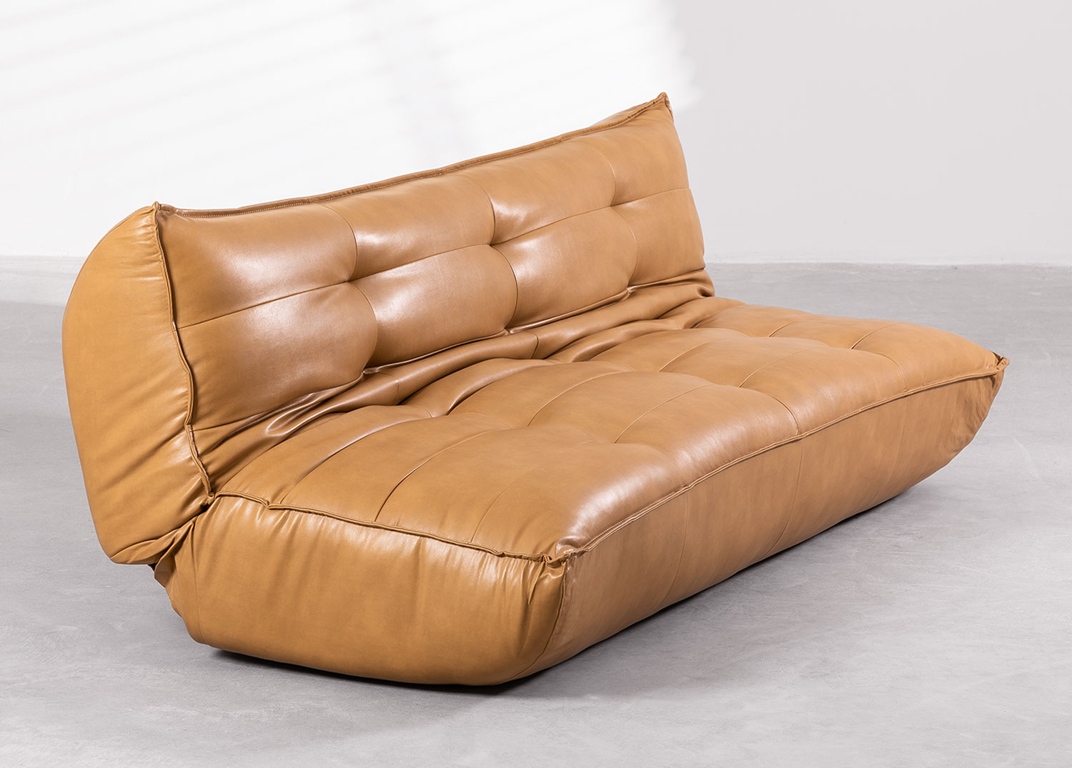 Modern leather shop sofa bed