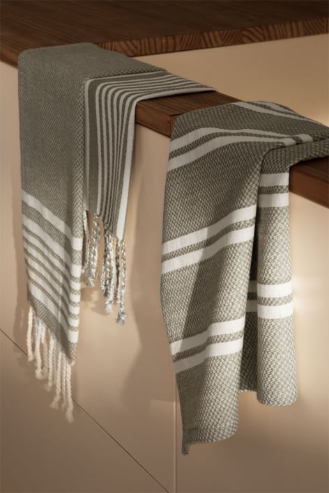 Set of 3 Gergana cotton kitchen towels