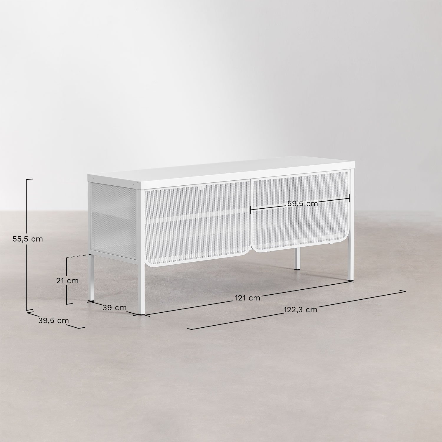 Rahga TV cabinet, medidas