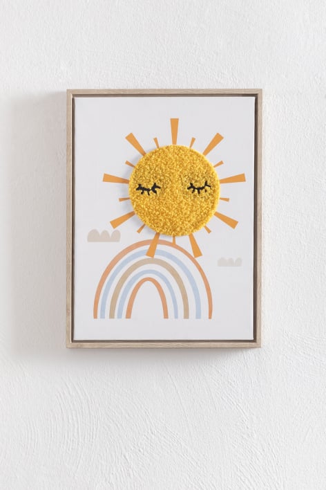 Decorative picture 30x40 cm with textile texture Jamie Kids