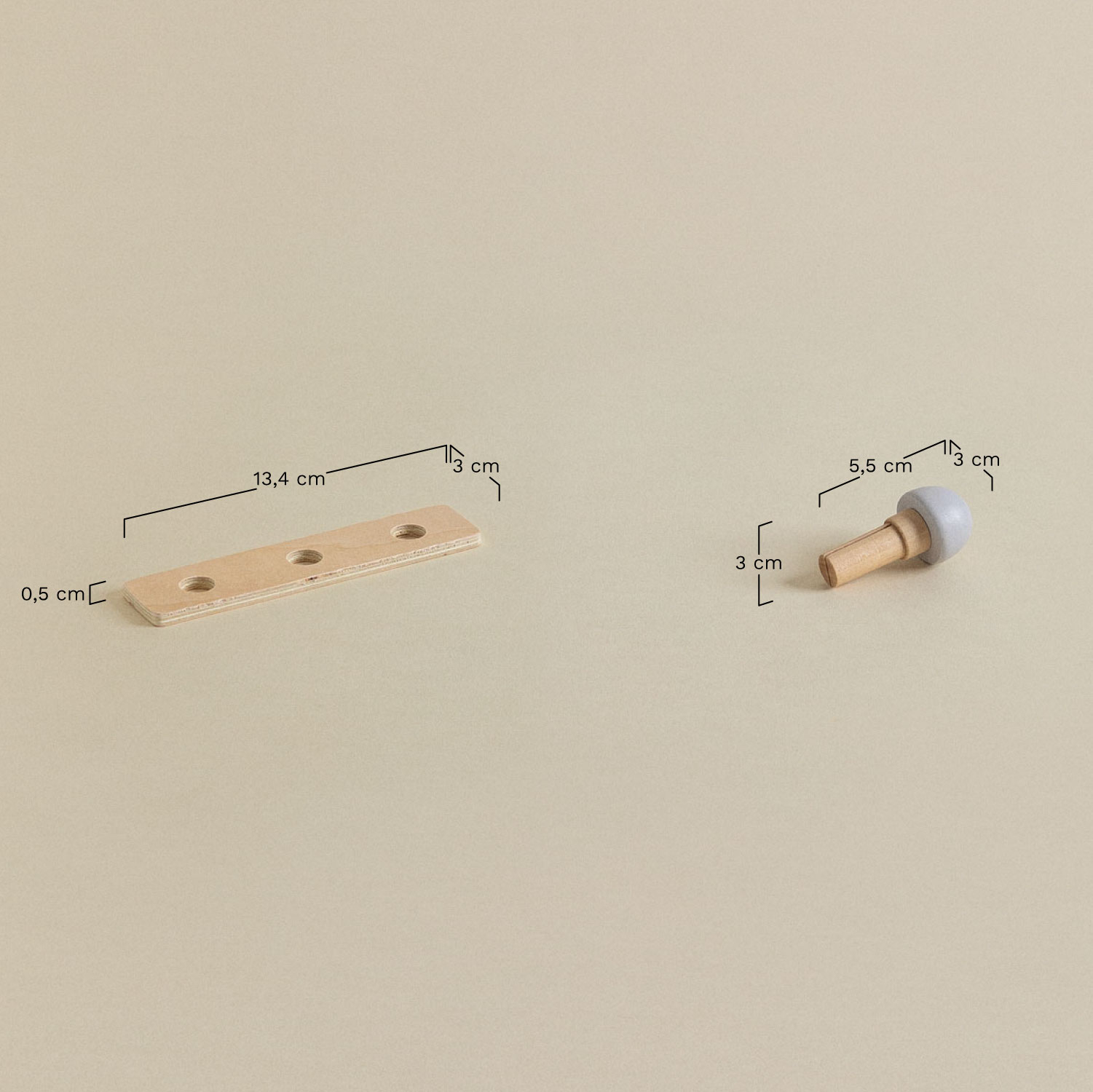 Donnie Kids wooden toolbox, medidas