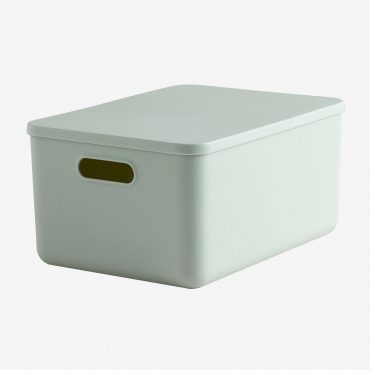 Yure Polypropylene Organizer Box Celadon Green & ↑16 Cm - Sklum