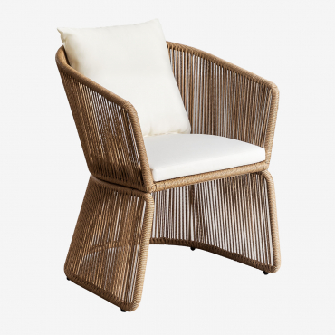 Snyder Pack Of 4 Garden Chairs Natural - Sklum