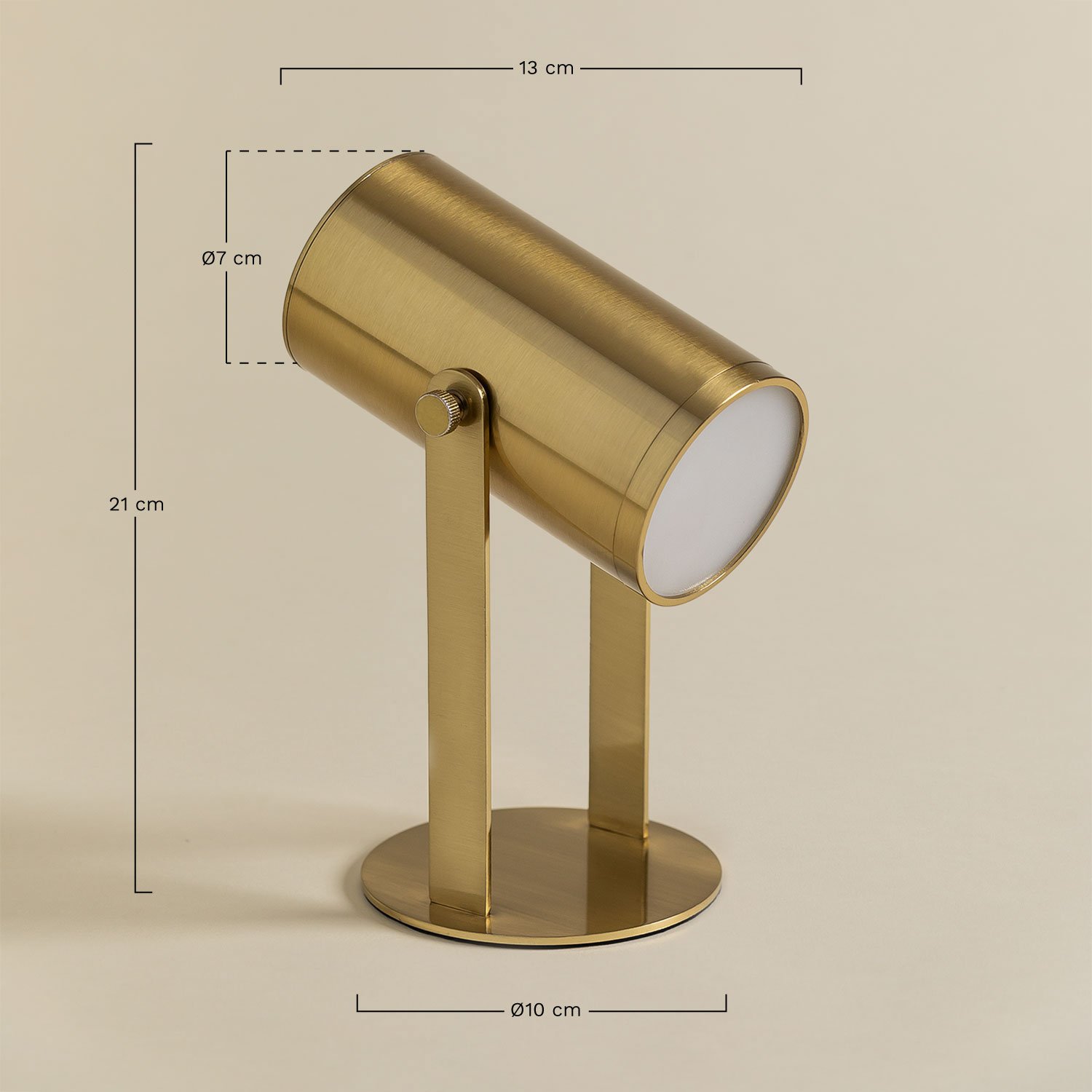 Liburt wireless and directional LED iron table lamp, medidas