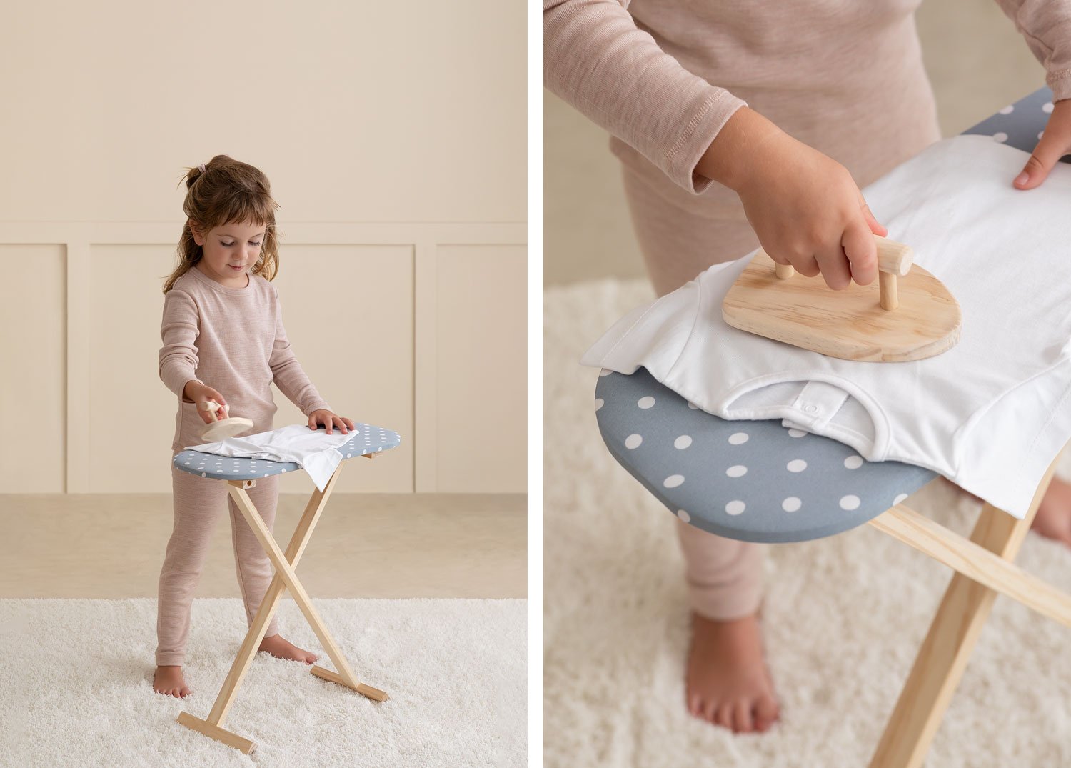 Childrens wooden ironing board on sale