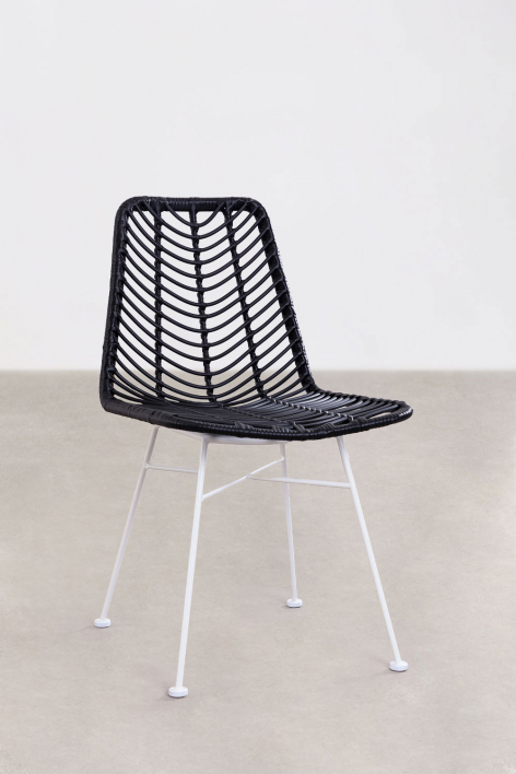 Gouda Colors rattan garden chair - White