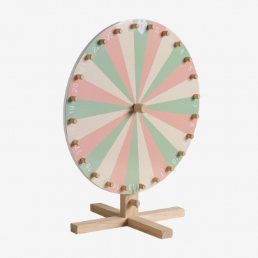 Bettina Kids Wooden Lucky Wheel Multicolour Soft - Sklum