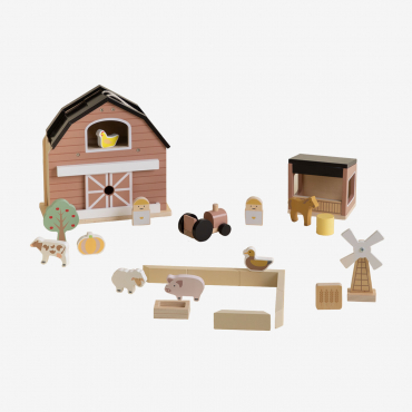 Nermal Kids Wooden Farm Natural Colors - Sklum