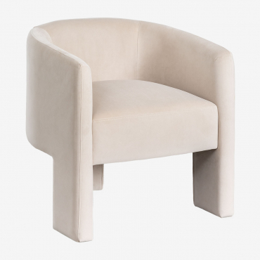 Xastru Pack Of 2 Velvet Dining Chairs Beige - Sklum