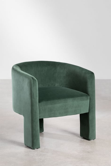 Xastru pack of 4 velvet dining chairs - Jungle Green