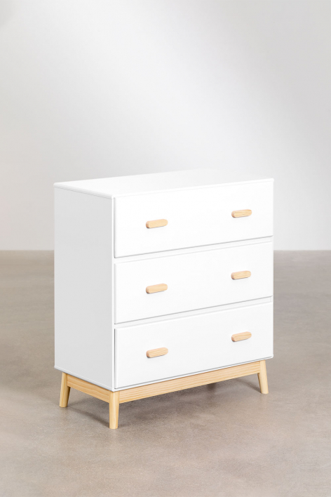 80x40 cm Chest of Drawers in MDF Tom
