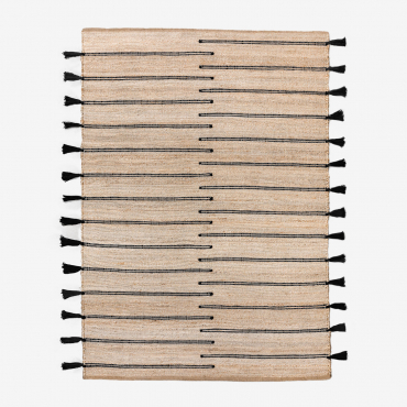 Jute And Plamena Fabric Rug 230 X 185 Cm - Sklum