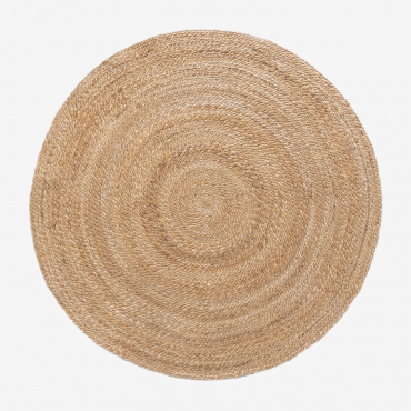 Round Jute Rug (ø145 Cm) Keren Jute - Sklum