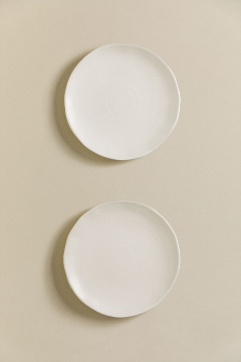 Pack of 2 Belvere stoneware dinner plates