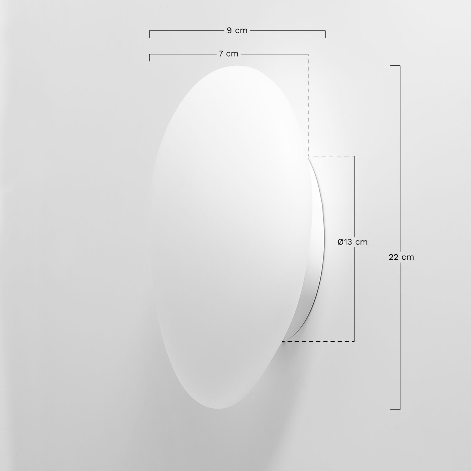 Maksim wall light, medidas