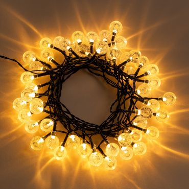 Pepo 5 M Led Garland With Solar Charger Black - Sklum