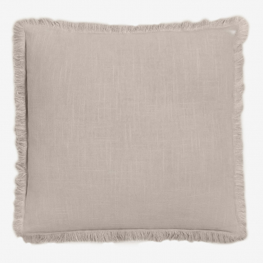 Square Cotton Cushion (45x45 Cm) Nedeliya Sand Grey - Sklum
