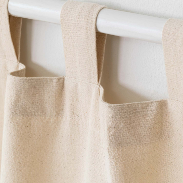 Cotton Curtain Zitra (140x260 Cm) Beige Cream - Sklum