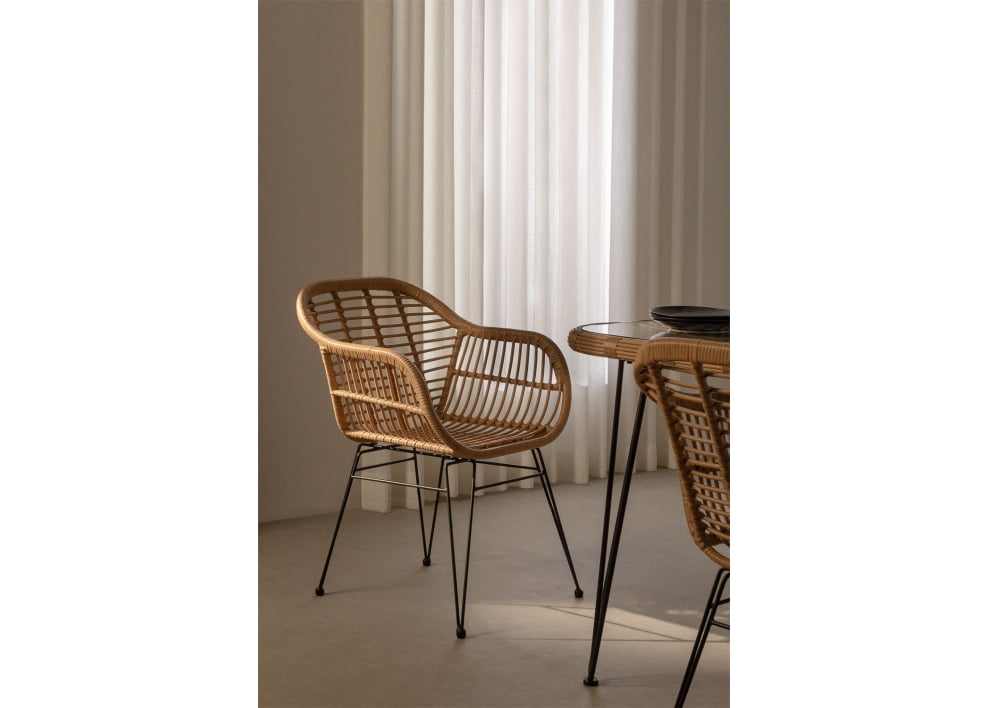 Zole synthetic wicker dining chair