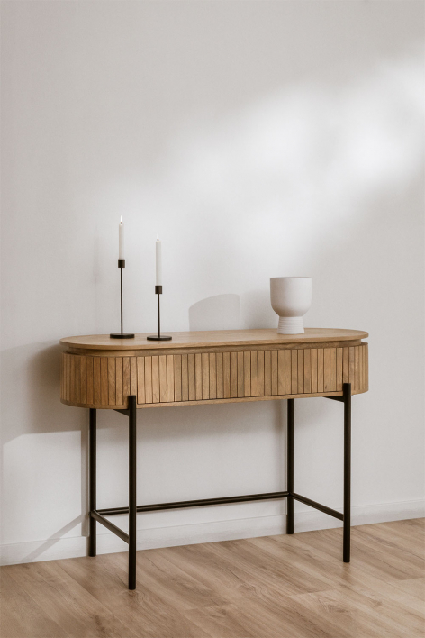 Mango wood entryway console Analis